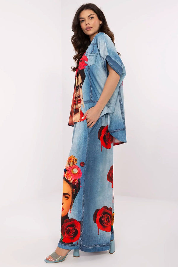  Women trousers model 210026 Italy Moda 